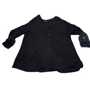 Lane Bryant Blouse Black Size 18
